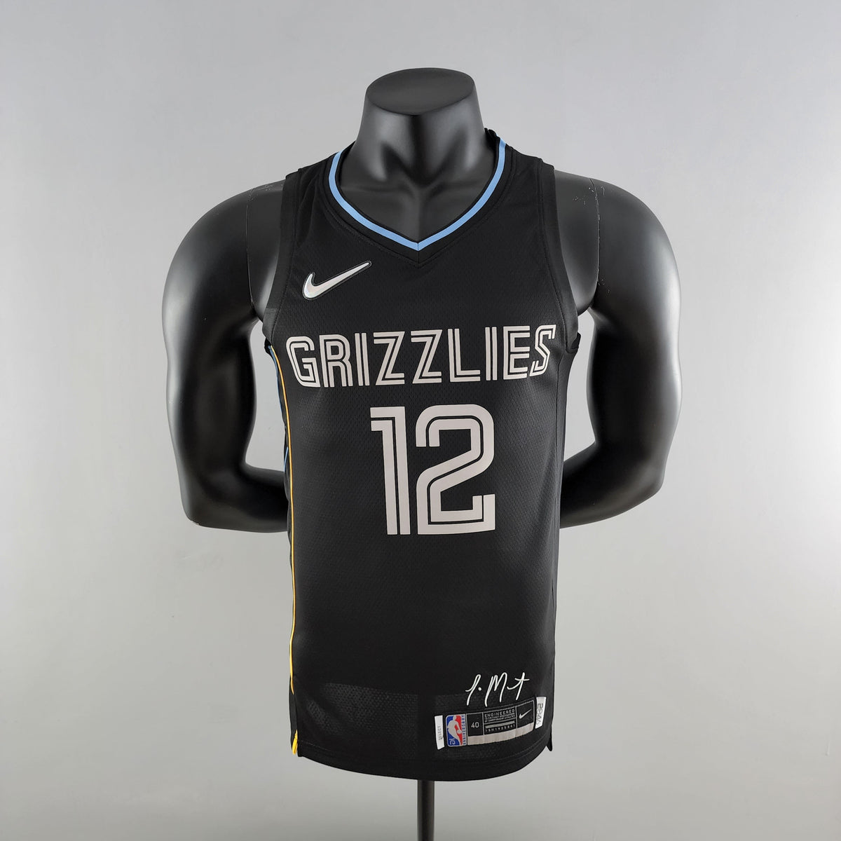 NBA Memphis Grizzlies #12 Morant Jersey - Honor Edition Black