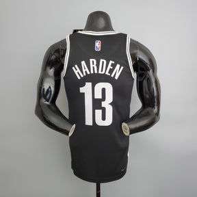 Jersey NBA Brooklyn Nets #13 Harden - 75th Anniversary Black