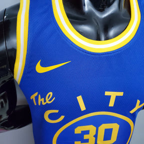 Jersey NBA Golden State Warriors #30 Curry - Train Blue