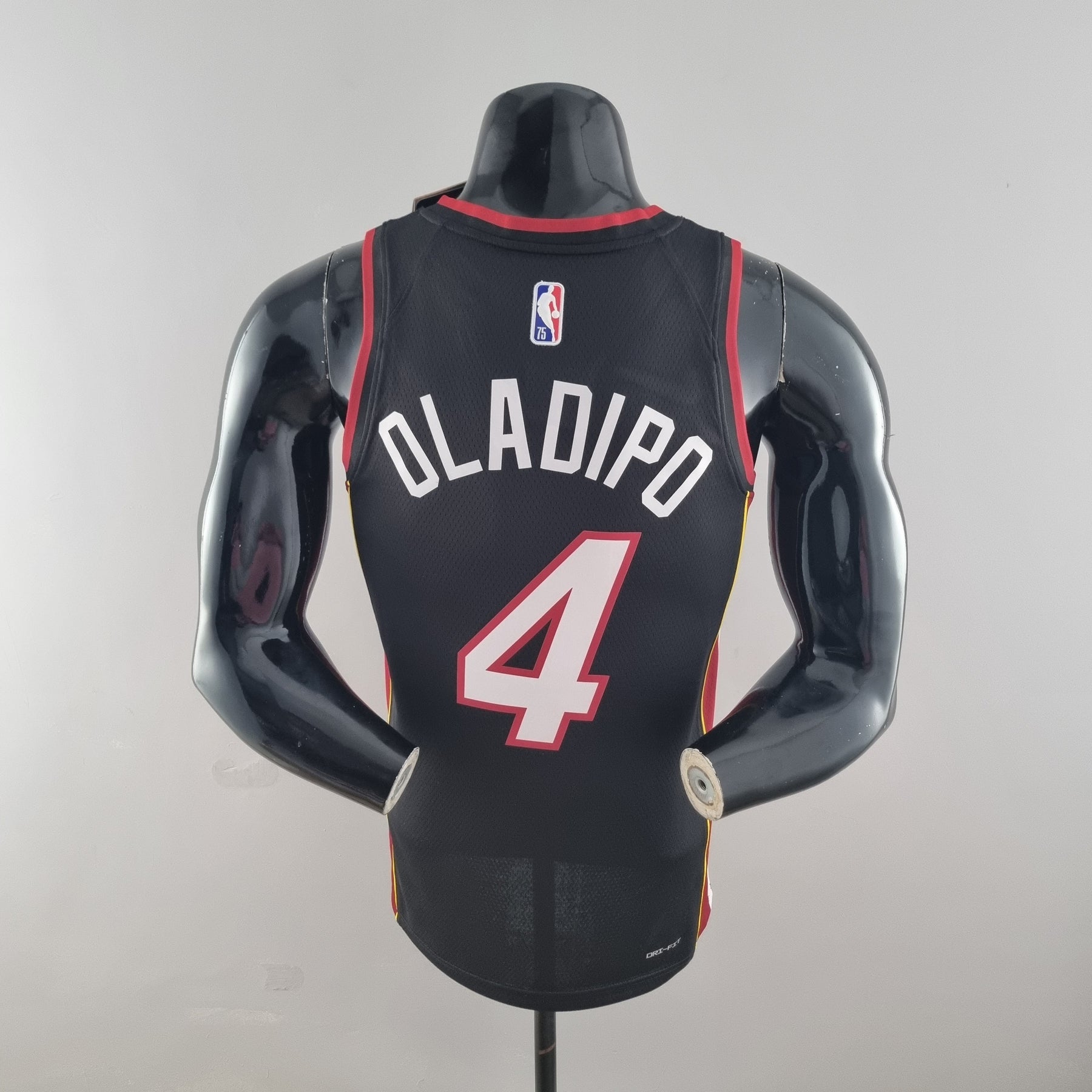 Miami Heat #4 Oladipo NBA Jersey - 75th Anniversary Black