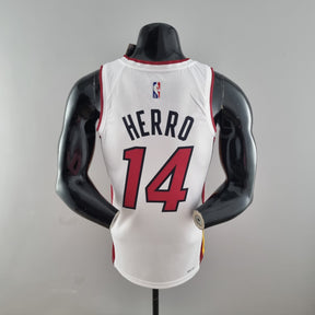 Jersey NBA Miami Heat #14 Herro- 75th Anniversary White