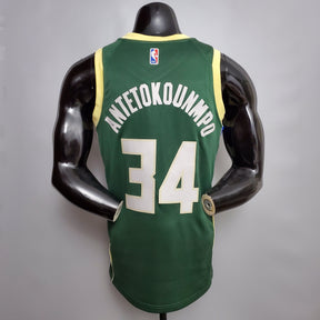 Jersey NBA Milwalkee Bucks #34 Antetokounmpo - Fruit Green