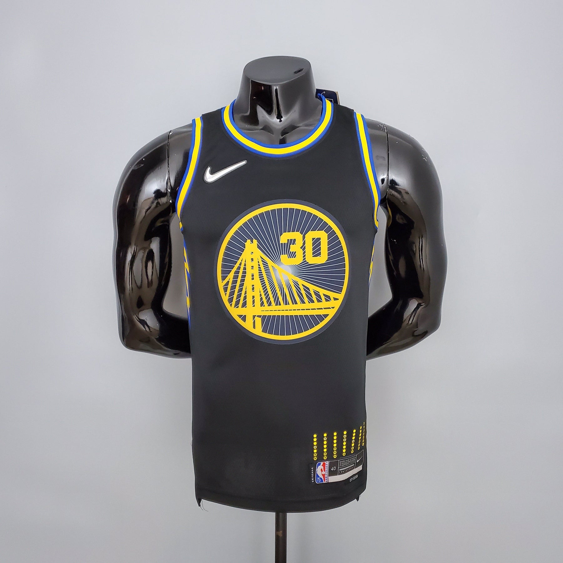 Jersey NBA Golden State Warriors #30 Curry - #2974 Black