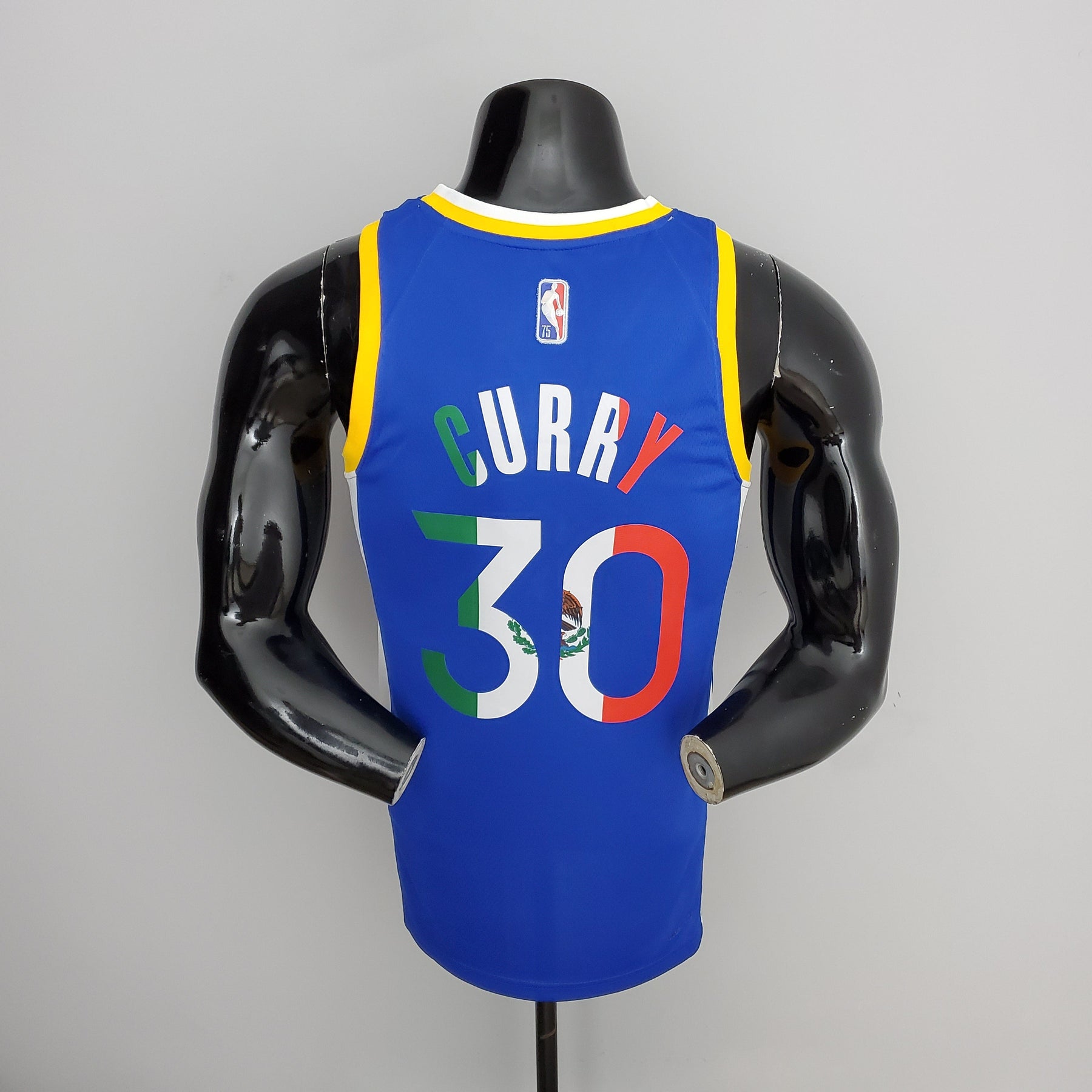 Jersey NBA Golden State Warriors #30 Curry - Mexico Blue