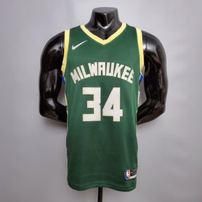 Jersey NBA Milwalkee Bucks #34 Antetokounmpo - Fruit Green