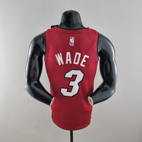 Jersey NBA Miami Heat #3 Wade - 75th Anniversary Red