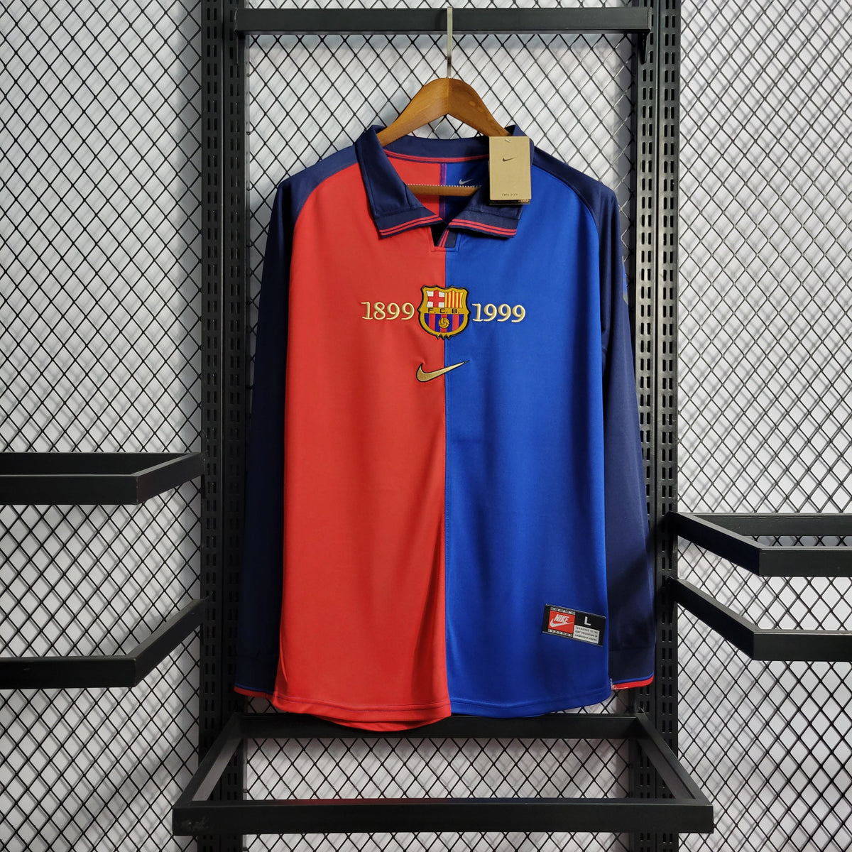 Barcelona Jersey 100 Years Commemorative Edition - Long Sleeve Retro Version