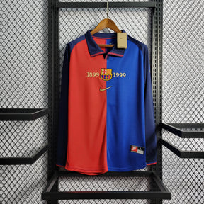 Barcelona 100th Anniversary Edition Shirt - Retro Long Sleeve Version