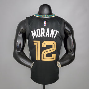 Jersey NBA Memphis Grizzlies #12 Morant - City Edition Black