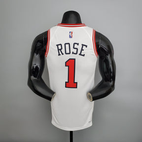 Jersey NBA Chicago Bulls #1 Rose - 75th Anniversary White