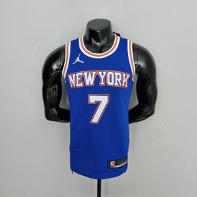 Jersey NBA NY Knicks #7 Anthony - 75th Anniversary Limited Blue