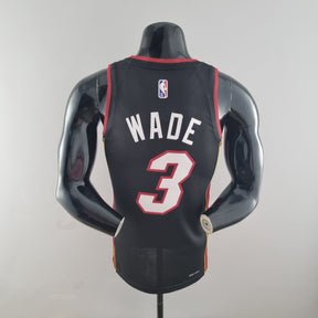 Jersey NBA Miami Heat #3 Wade - 75th Anniversary Black