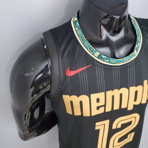 Jersey NBA Memphis Grizzlies #12 Morant - City Edition Black