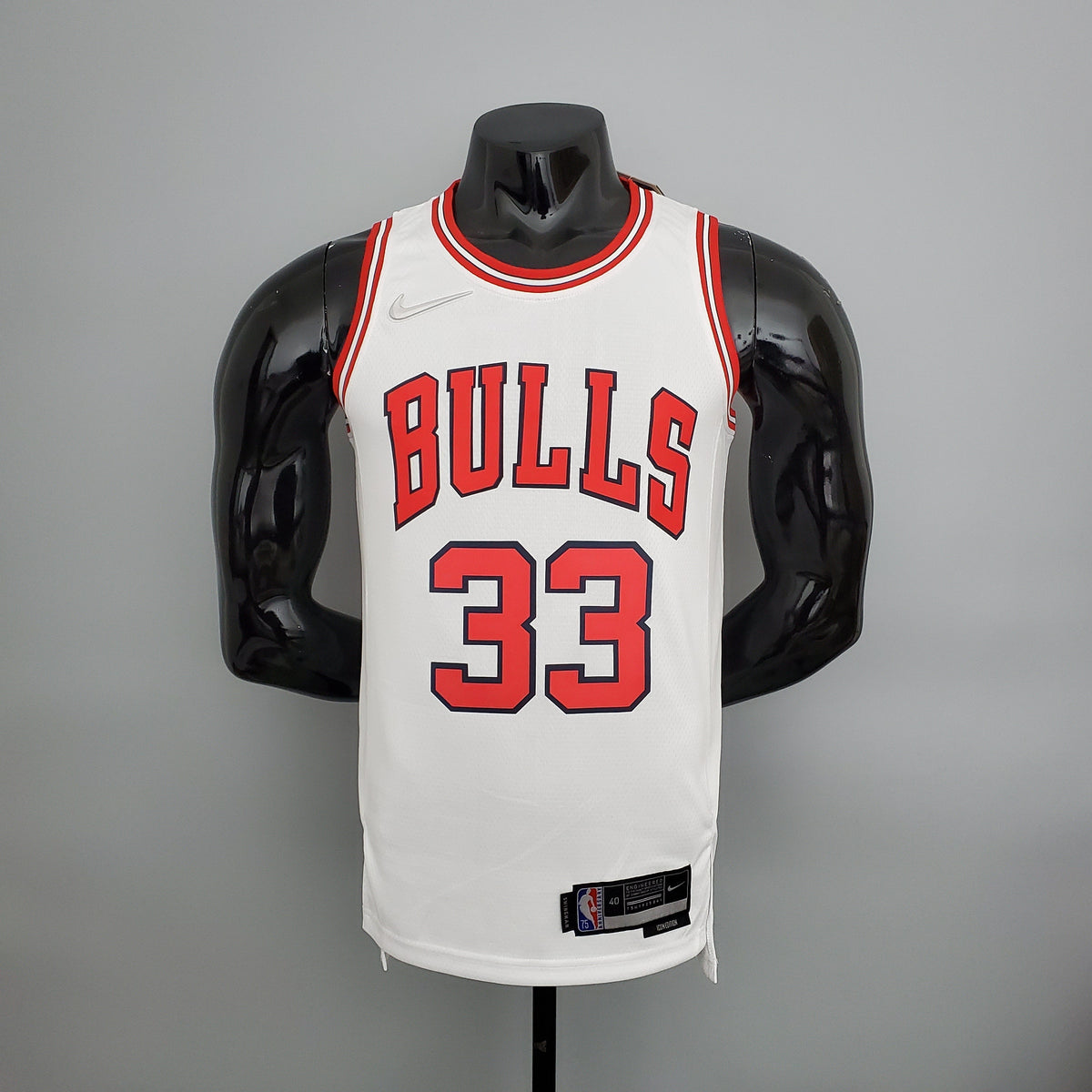 Jersey NBA Chicago Bulls #33 Pippen - 75th Anniversary White