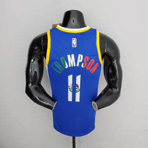 Jersey NBA Golden State Warriors #11 Thompson - Mexico Blue