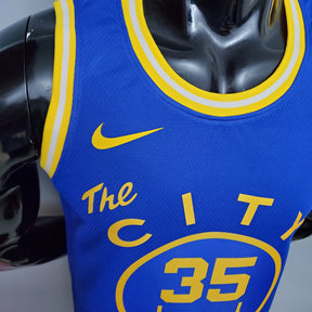 Jersey NBA Golden State Warriors #35 Durant - Train Blue