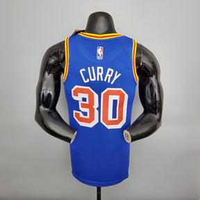 Jersey NBA Golden State Warriors #30 Curry - Retro Blue