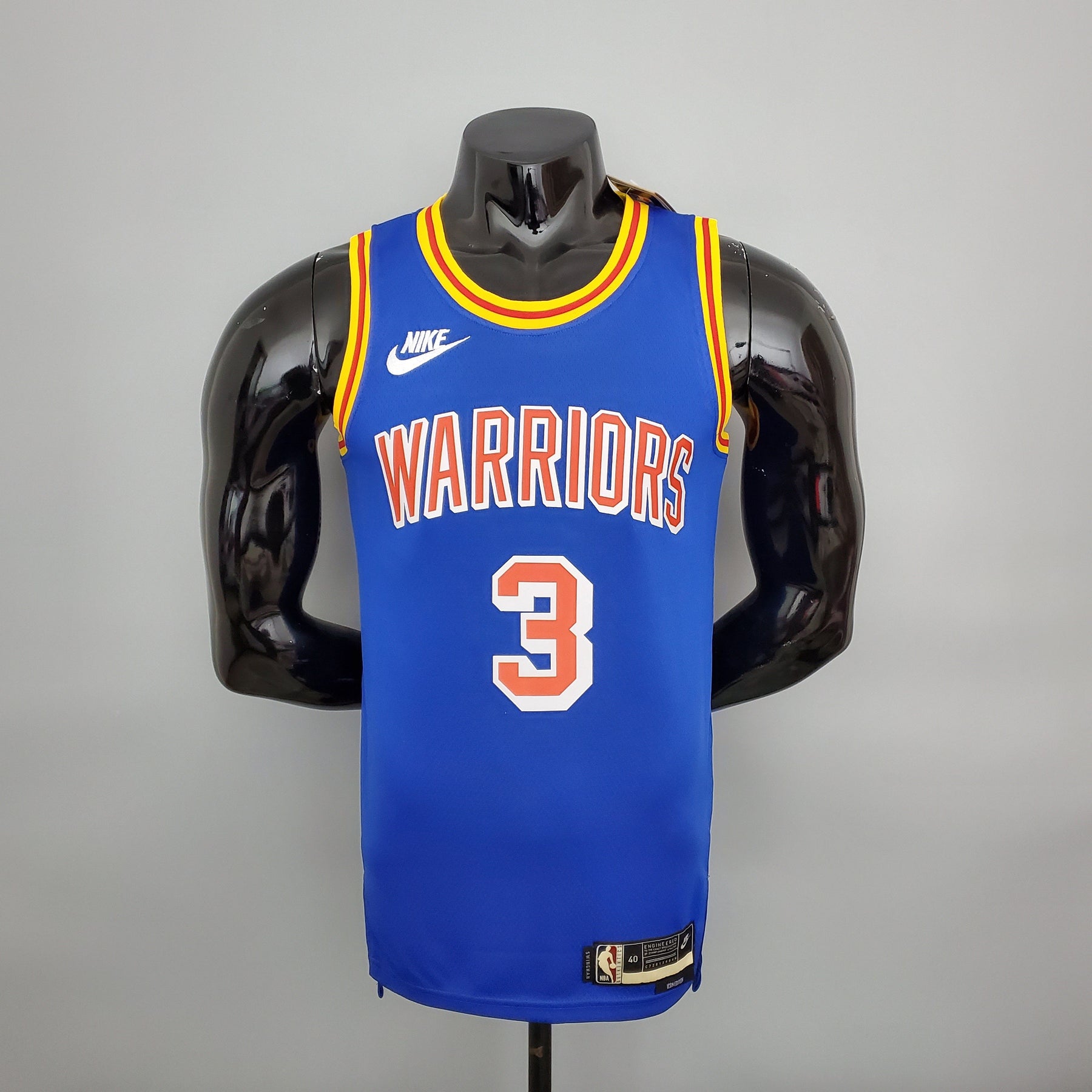 Jersey NBA Golden State Warriors #3 Poole - Retro Blue