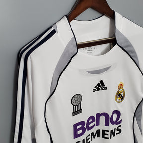 Real Madrid Home Jersey 06/07 - Retro Long Sleeve Version