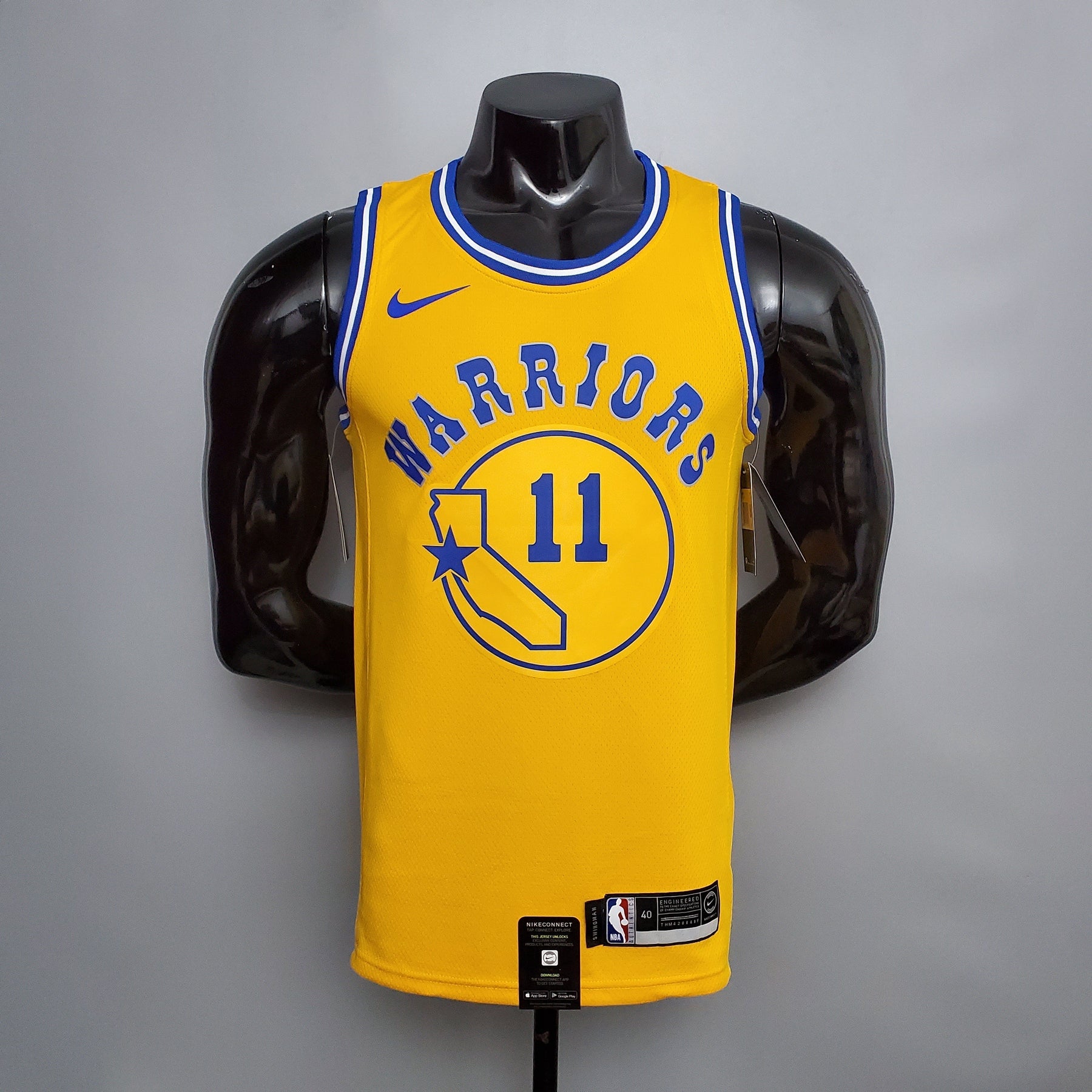 Jersey NBA Golden State Warriors #11 Thompson - Retro Yellow