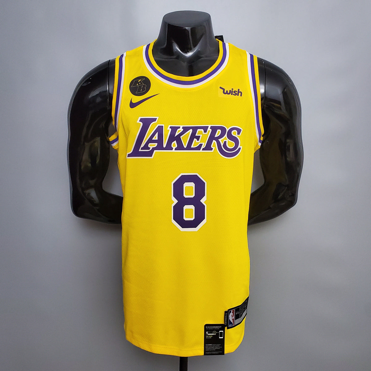 Jersey NBA Lakers #8 Bryant Commemorative Yellow - 23/24