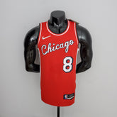 Jersey NBA Chicago Bulls #8 Lavine - 75th Anniversary Red