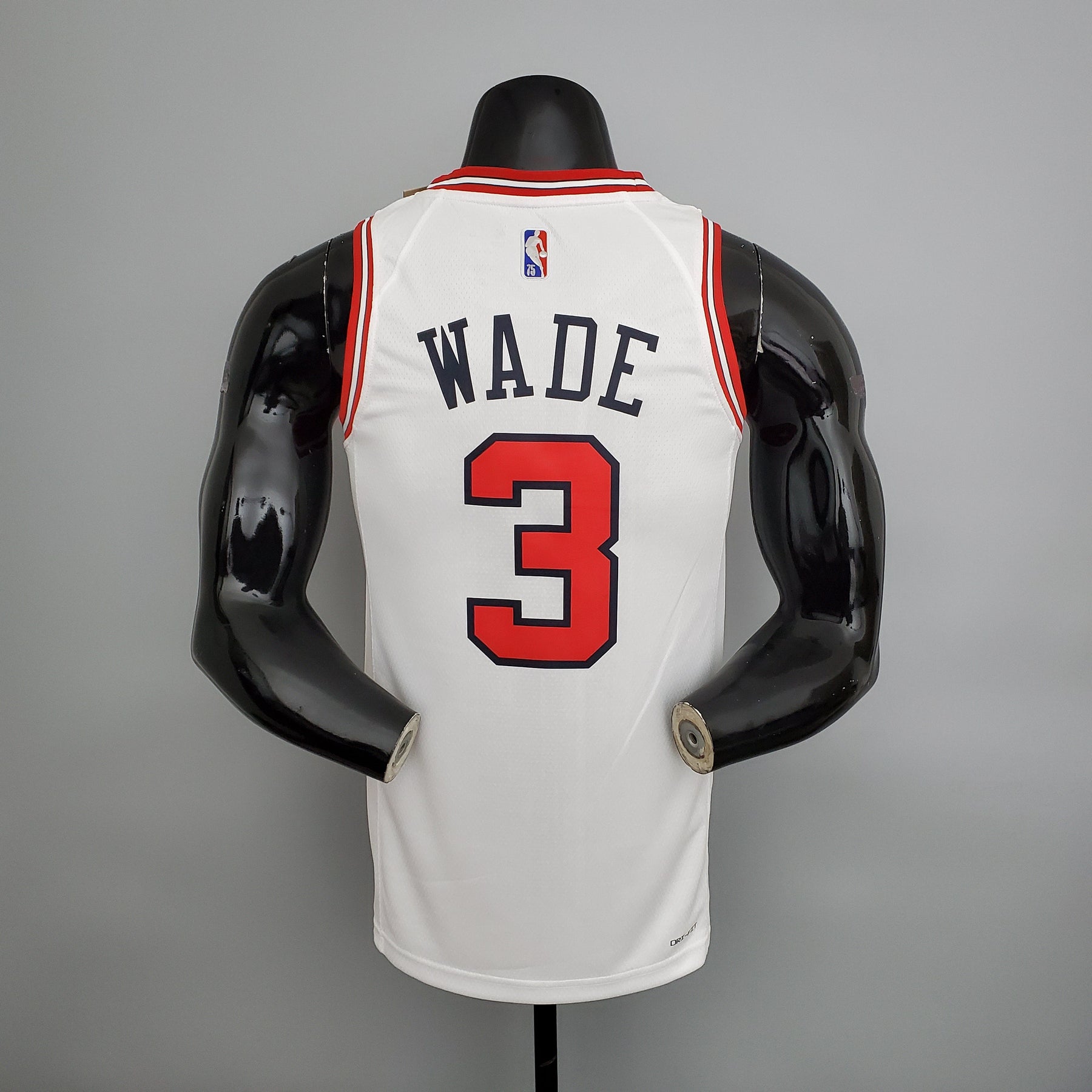 Jersey NBA Chicago Bulls #3 Wade - 75th Anniversary White