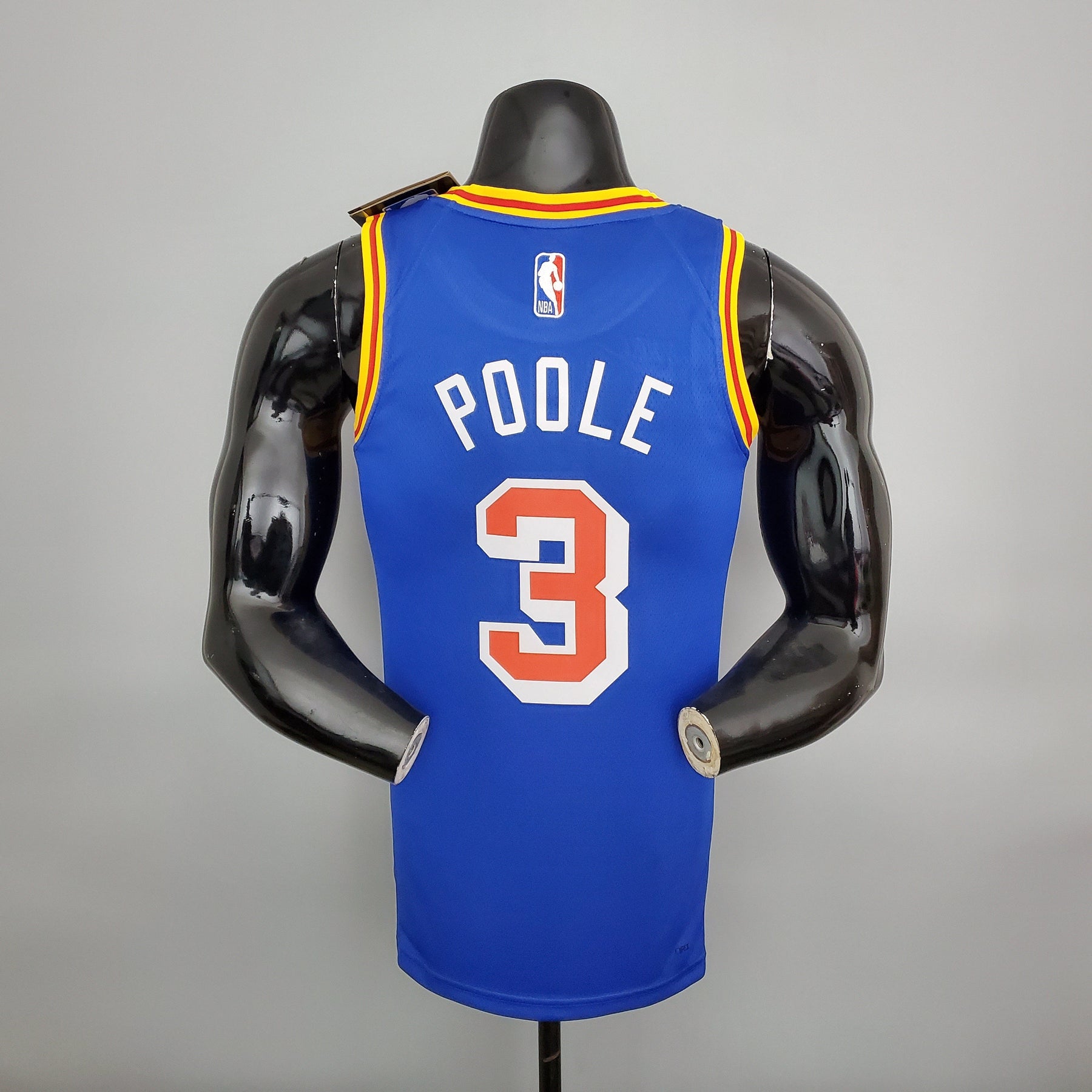 Jersey NBA Golden State Warriors #3 Poole - Retro Blue