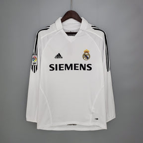 Real Madrid Home Jersey 05/06 - Long Sleeve Retro Version