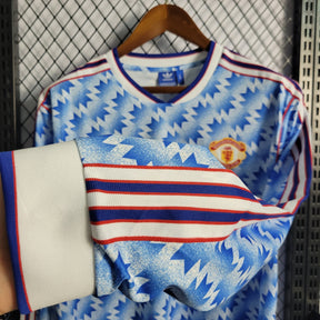 Manchester United Away Shirt 90/92 - Retro Version Long Sleeve