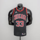 NBA Chicago Bulls #33 Pippen Jersey - Flyers Black