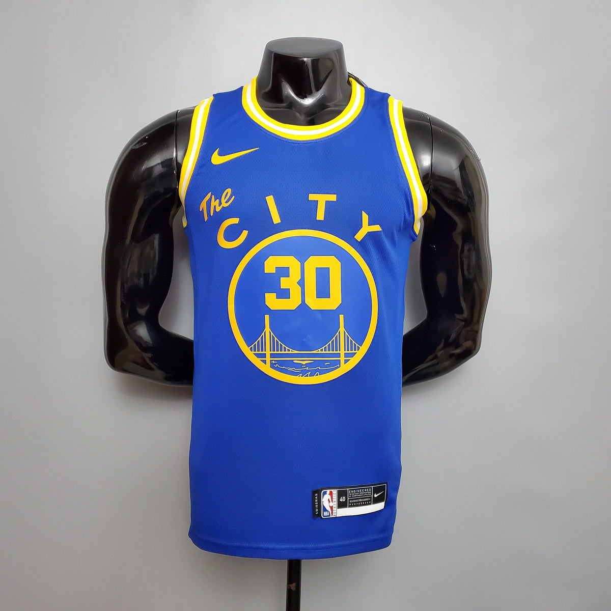 Jersey NBA Golden State Warriors #30 Curry - Train Blue