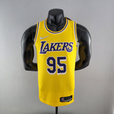 NBA Lakers #95 Toscano Yellow 75th Anniversary Jersey - 23/24