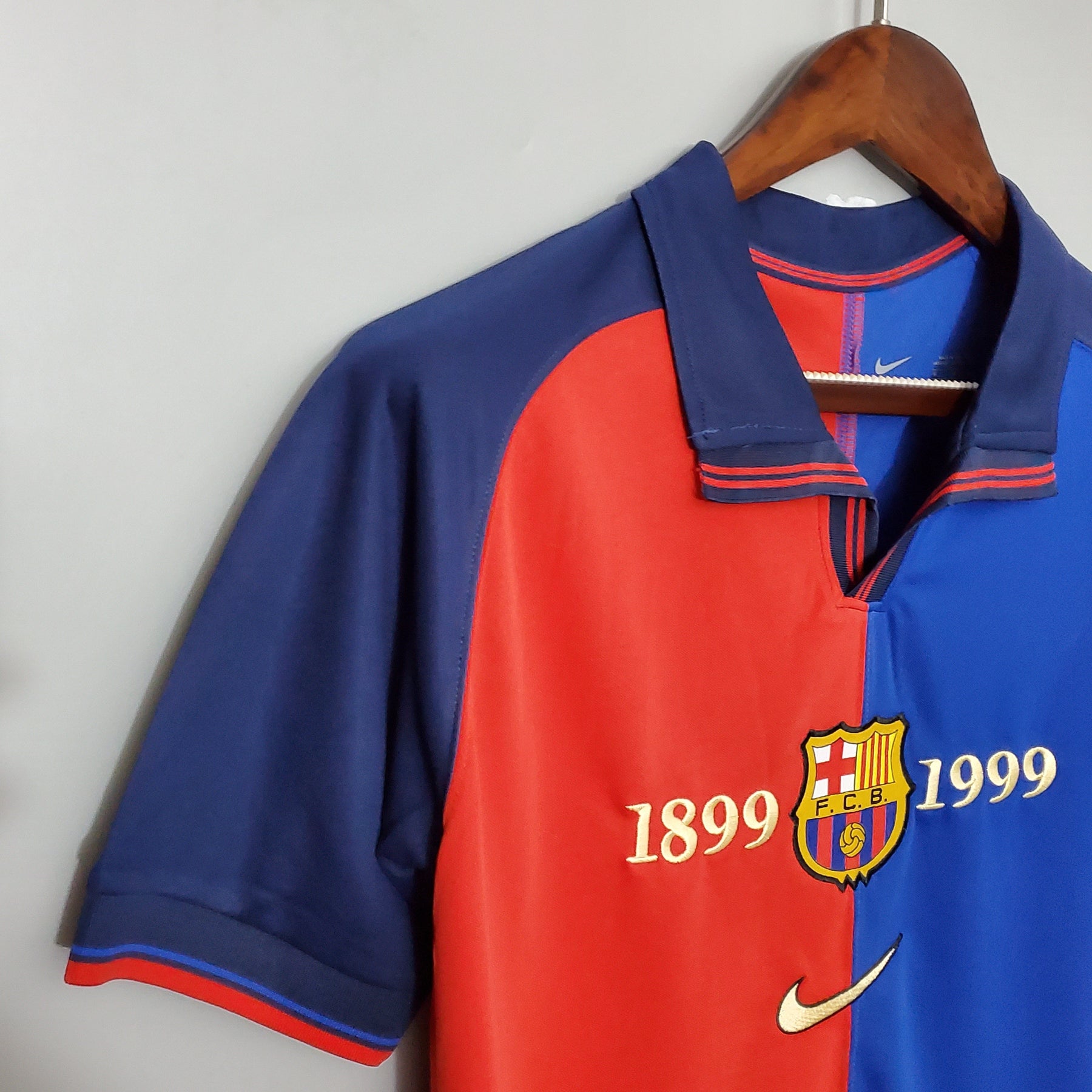 Barcelona 100th Anniversary Commemorative Edition Shirt - Retro Version