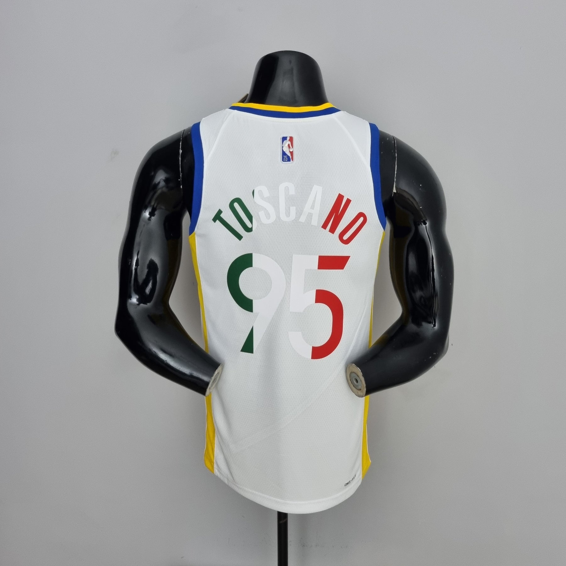 Jersey NBA Golden State Warriors #95 Toscano - Mexico White