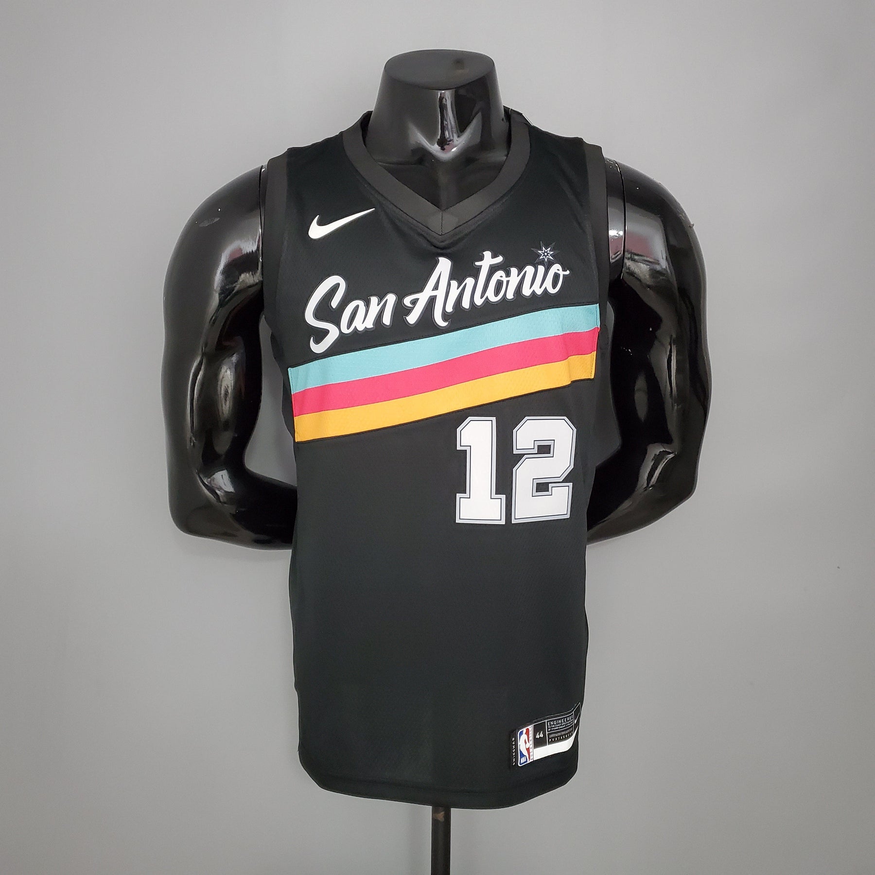 NBA San Antonio Spurs #12 Aldridge Jersey - City Edition Black