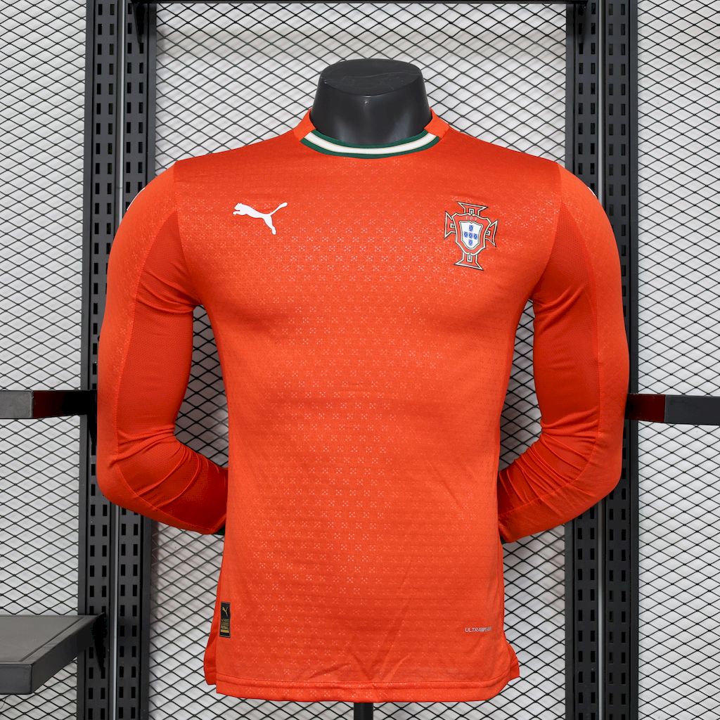 Portugal 2025/26 Home Long Sleeves Jersey Player Version