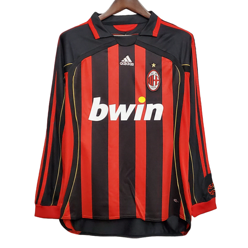 Milan Home Jersey 06/07 - Long Sleeve Retro Version