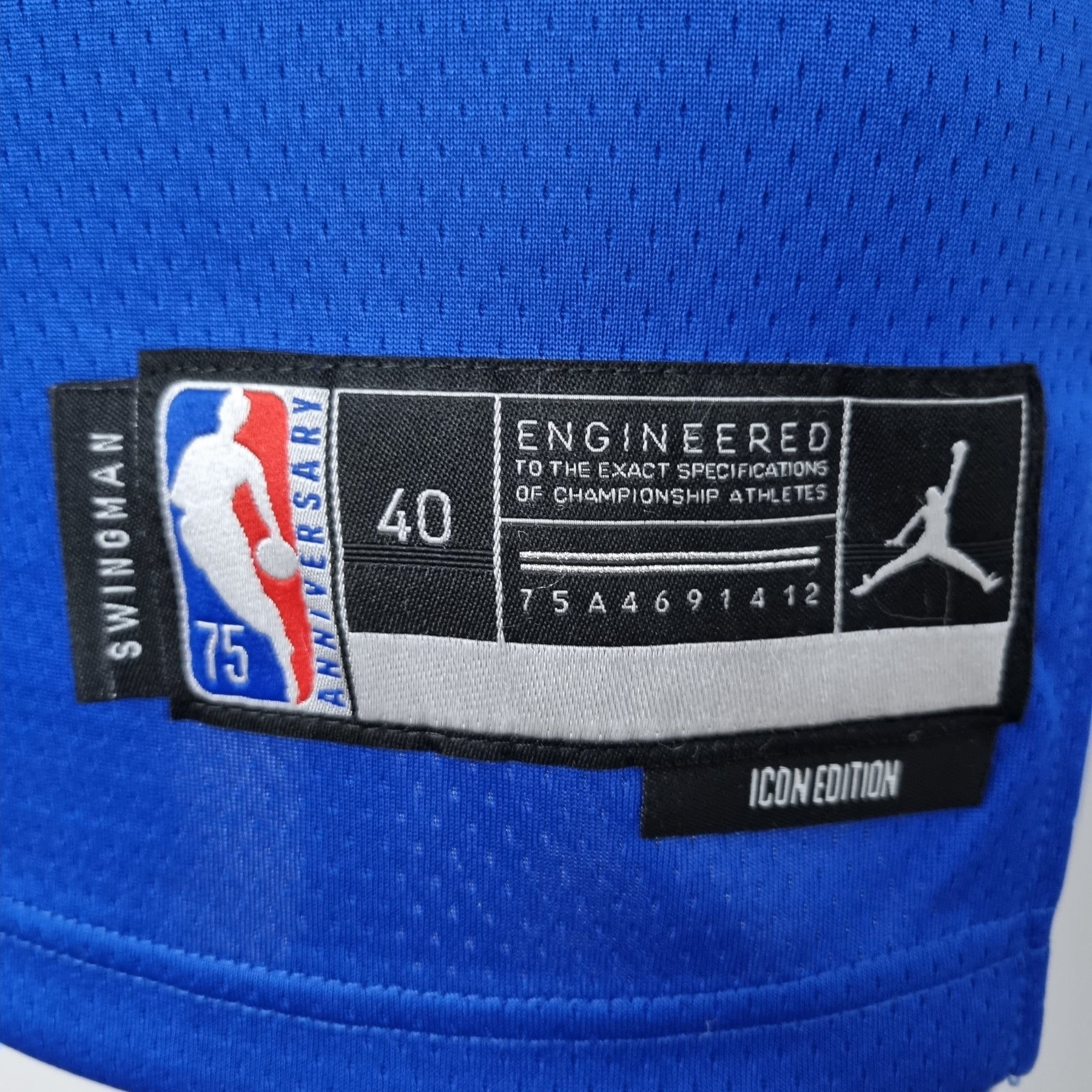 Jersey NBA NY Knicks #4 Rose - 75th Anniversary Limited Blue