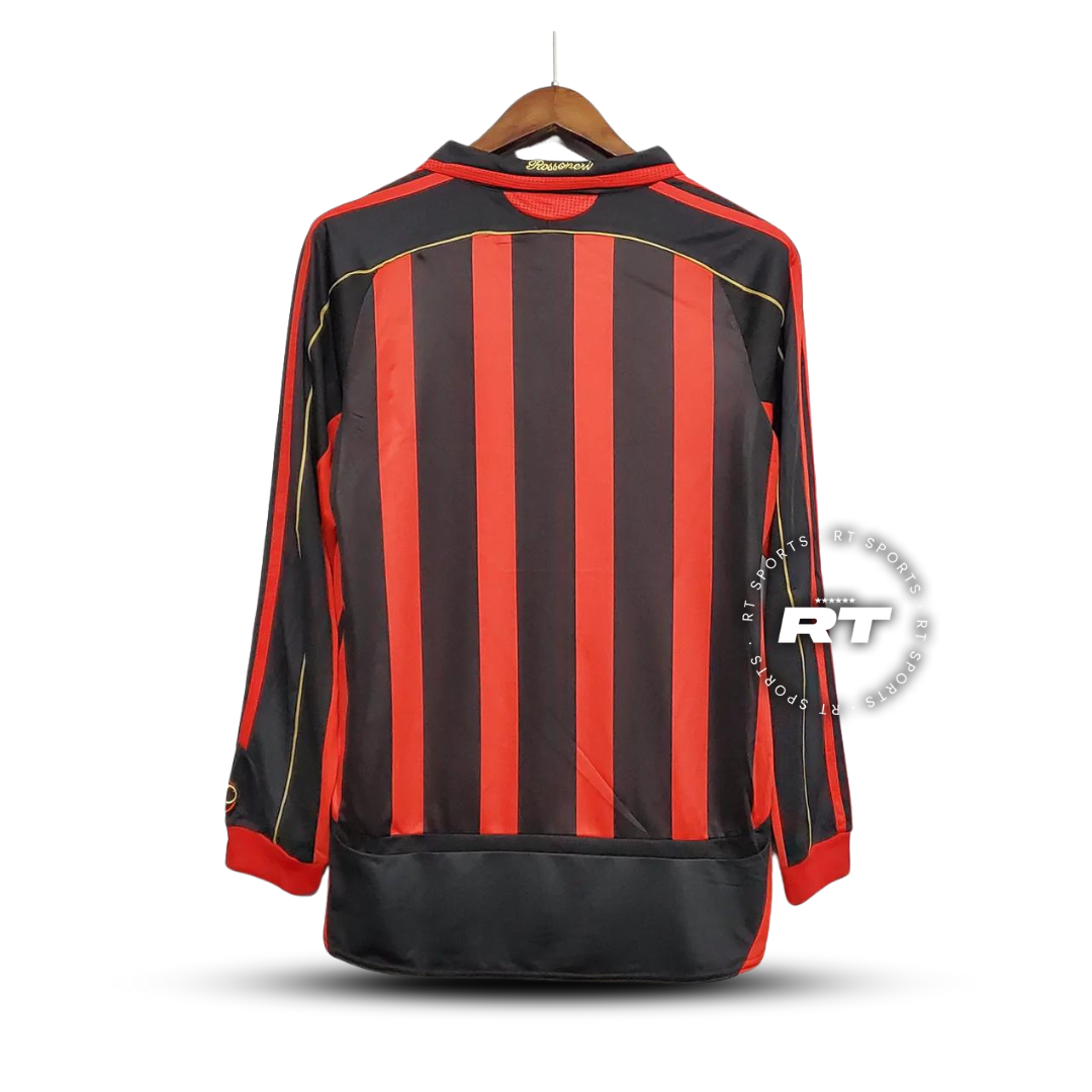 Milan Home Shirt 06/07 - Retro Long Sleeve Version