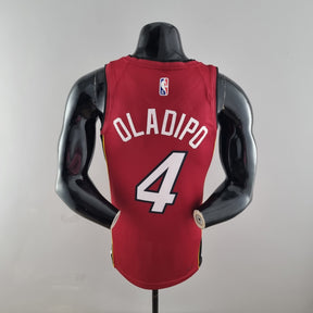 Jersey NBA Miami Heat #4 Oladipo - 75th Anniversary Red