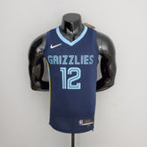 Jersey NBA Memphis Grizzlies #12 Morant - 75th Anniversary Blue