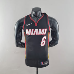 Jersey NBA Miami Heat #6 James - 75th Anniversary Black