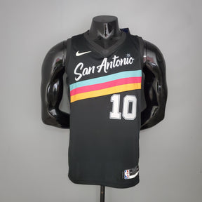 NBA San Antonio Spurs #10 DeRozan Jersey - City Edition Black