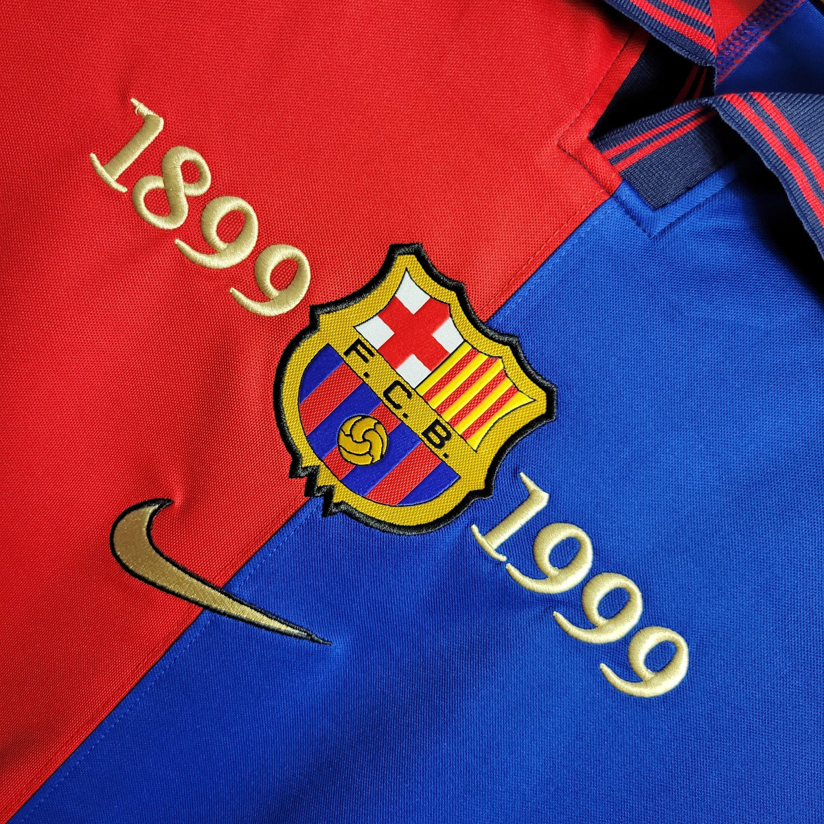 Barcelona Jersey 100 Years Commemorative Edition - Long Sleeve Retro Version