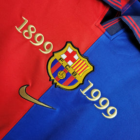 Barcelona Jersey 100 Years Commemorative Edition - Long Sleeve Retro Version