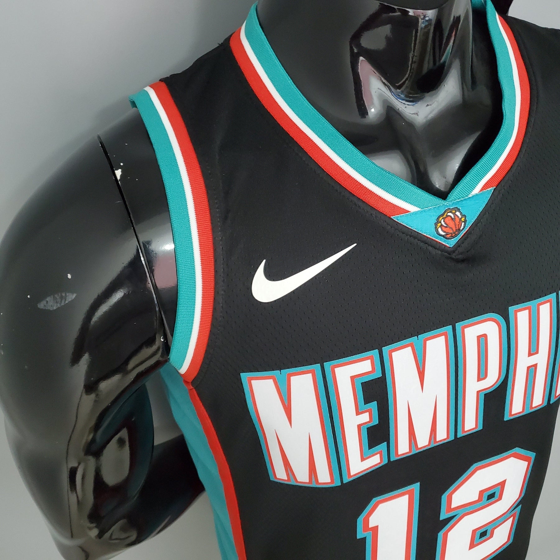 Jersey NBA Memphis Grizzlies #12 Morant - Retro Black