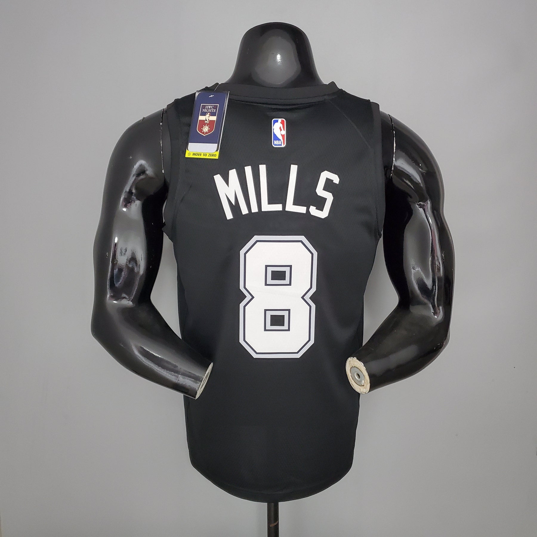 Jersey NBA San Antonio Spurs #8 Mills - City Edition Black