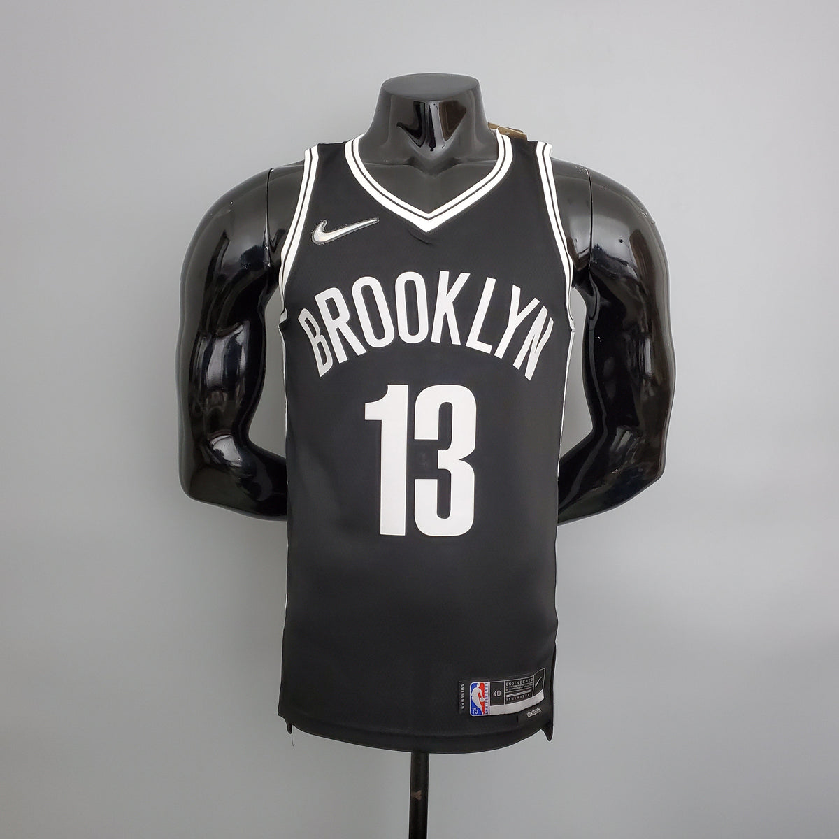 Jersey NBA Brooklyn Nets #13 Harden - 75th Anniversary Black