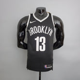 Jersey NBA Brooklyn Nets #13 Harden - 75th Anniversary Black